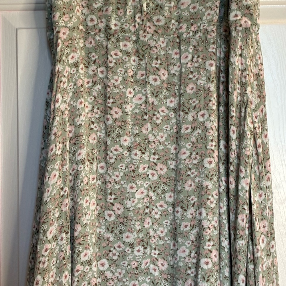 Altar'd State Green Floral Maxi Skirt - Picture 9 of 16